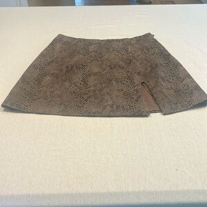 Olivaceous mini skirt